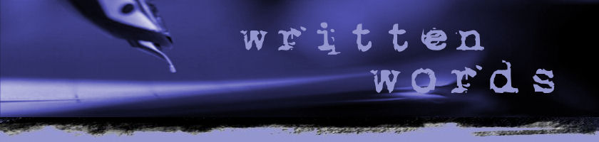 header image written words